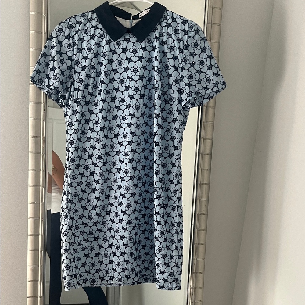 English Factory Floral Patterned Dress with Collar